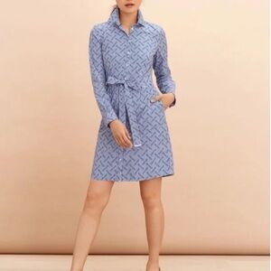BROOKS BROTHERS Red Fleece Poplin Shirt Dress